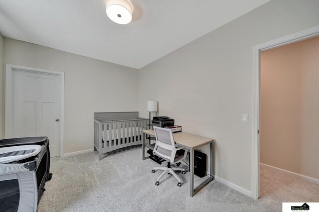 7420 Isidore Dr, Lincoln, NE 68516 - carpeted bedroom featuring baseboards and an office area