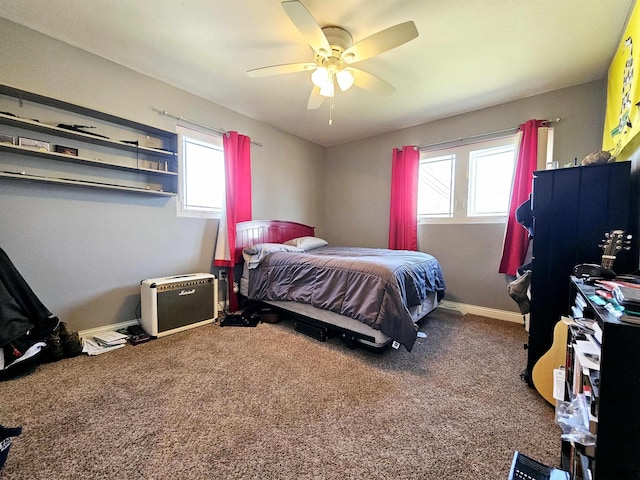 108 W Ridge St, Sutton, NE 68979 - bedroom with carpet floors and a ceiling fan