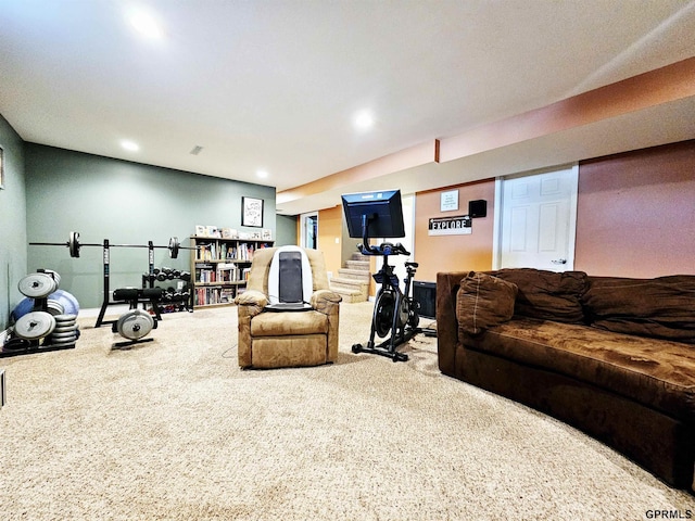 108 W Ridge St, Sutton, NE 68979 - living room with carpet flooring and recessed lighting