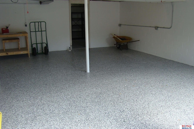 605 S 120th Ave, Omaha, NE 68154 - basement with concrete block wall