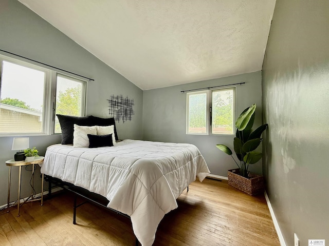 400 W Broadview St, Lincoln, NE 68505 - bedroom featuring lofted ceiling and wood-type flooring