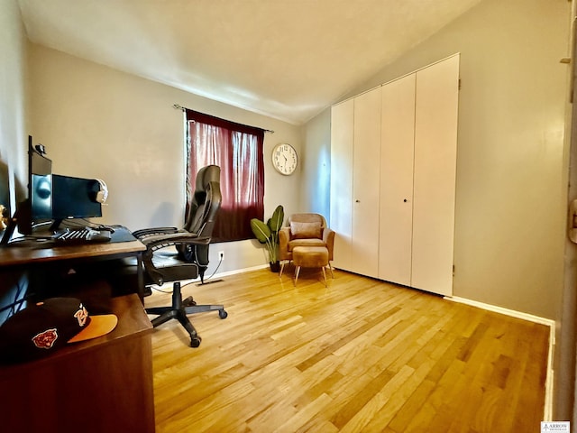 400 W Broadview St, Lincoln, NE 68505 - office space featuring vaulted ceiling and light wood-style flooring