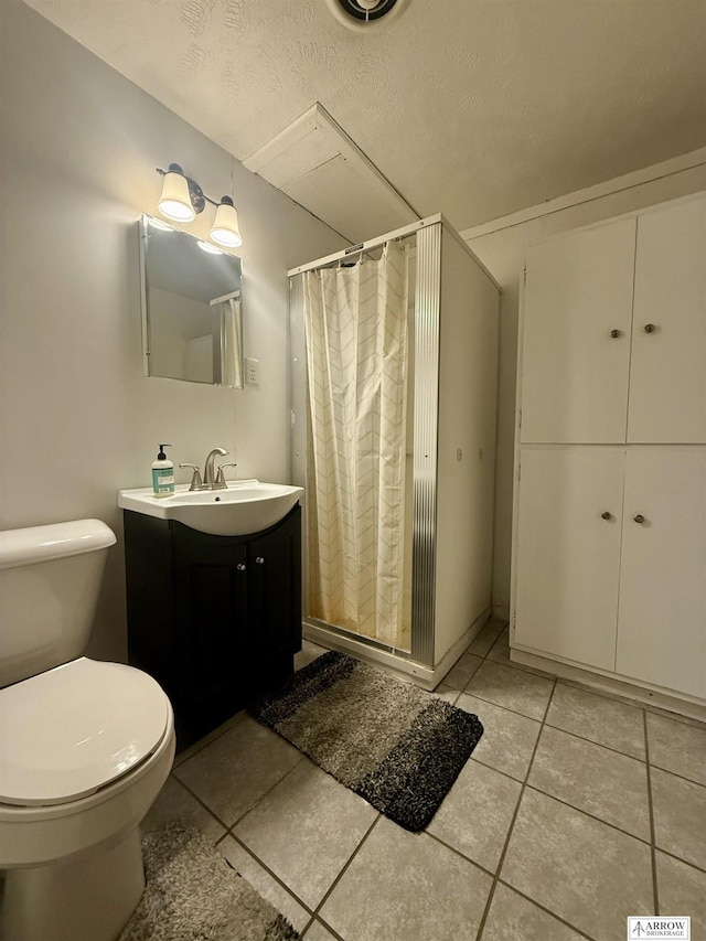 400 W Broadview St, Lincoln, NE 68505 - bathroom featuring vanity, tile patterned floors, and a shower with shower curtain