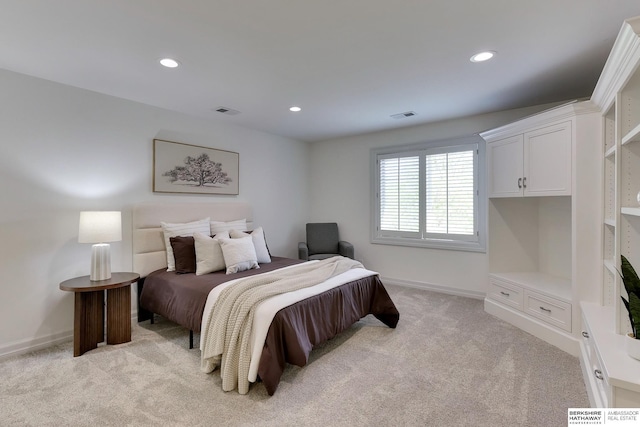 14341 Hamilton St, Omaha, NE 68154 - bedroom featuring light colored carpet and recessed lighting
