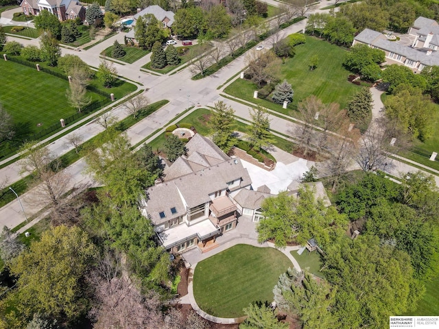 14341 Hamilton St, Omaha, NE 68154 - aerial view of property and surrounding area featuring nearby suburban area