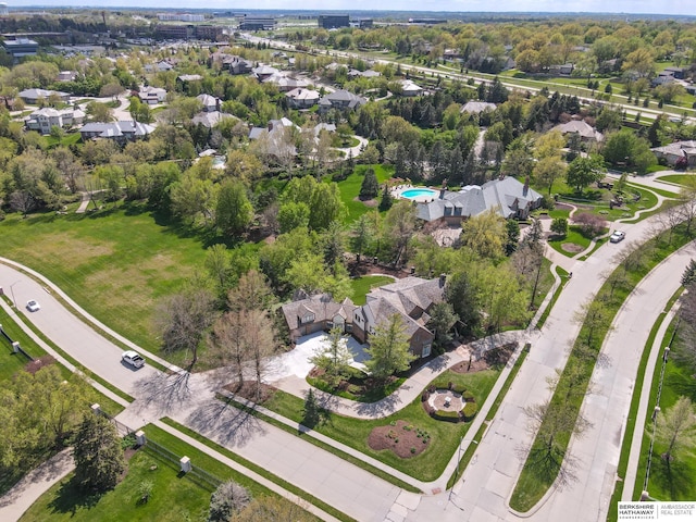 14341 Hamilton St, Omaha, NE 68154 - aerial view of property's location featuring nearby suburban area