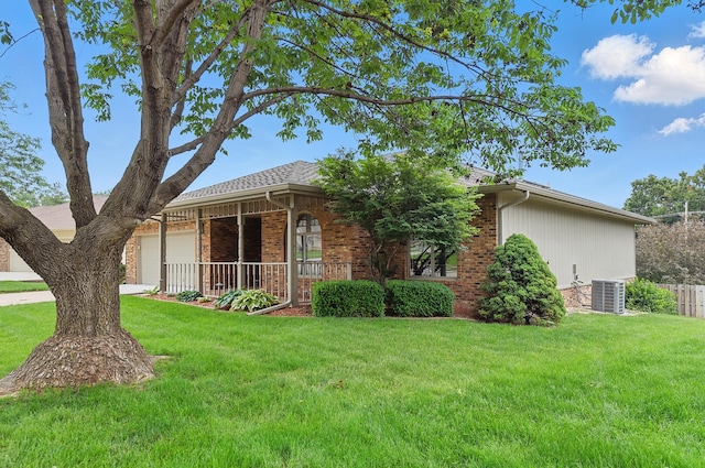 15618 L St, Omaha, NE 68135 - view of front of home with a garage, brick siding, and a porch