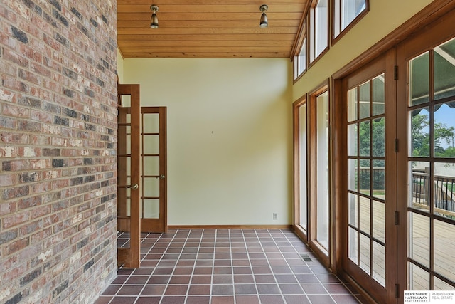 15618 L St, Omaha, NE 68135 - unfurnished sunroom featuring french doors
