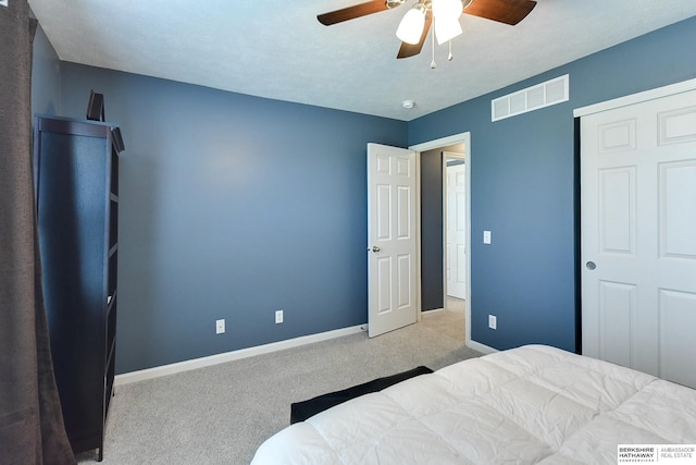 16501 Aurora St, Omaha, NE 68136 - bedroom with carpet floors, ceiling fan, and a closet