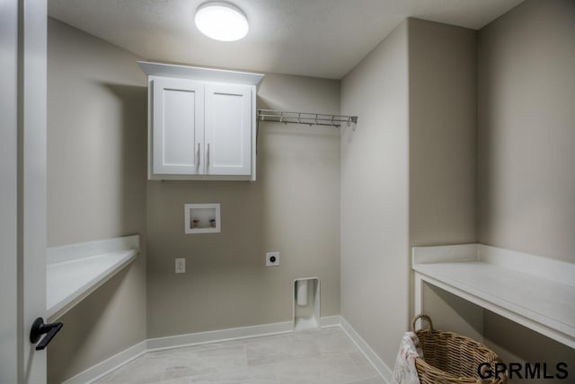 3103 N 184th St, Elkhorn, NE 68022 - laundry area featuring hookup for an electric dryer, cabinet space, and washer hookup