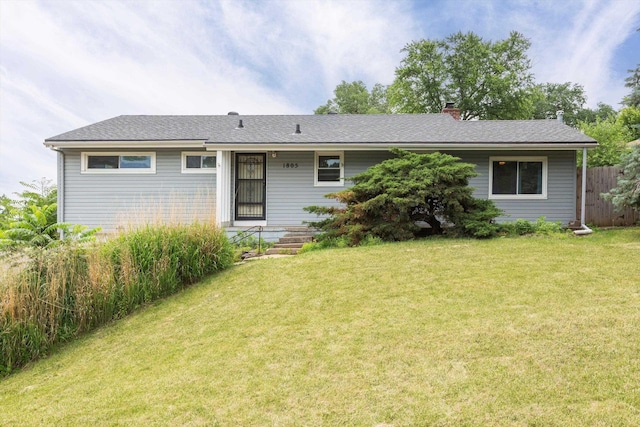 1805 Collins Dr, Bellevue, NE 68005 - view of front of house featuring a chimney