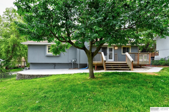 1324 S 162nd St, Omaha, NE 68130 - back of property with a deck