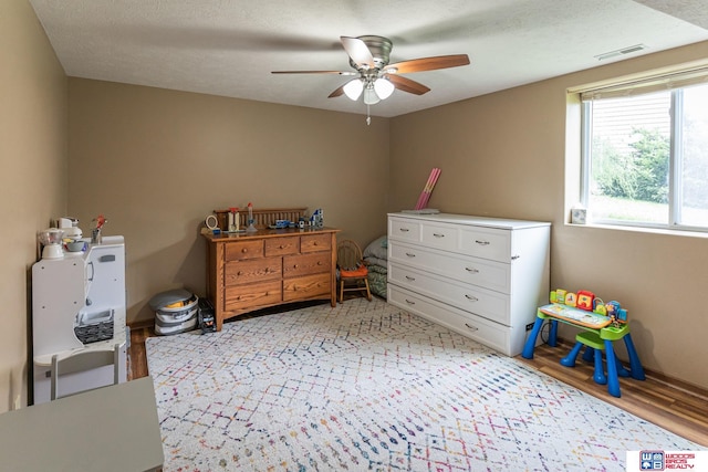 85 Vince Dr, Bennet, NE 68317 - bedroom with light wood-style floors and ceiling fan