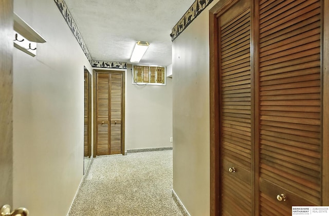 2108 S 62nd St, Omaha, NE 68106 - hall with carpet and a textured ceiling
