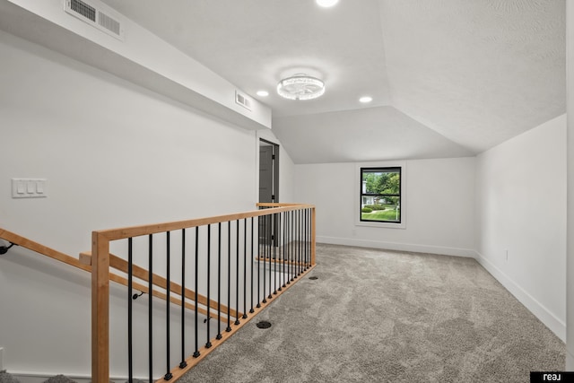 316 N 13th St, Tekamah, NE 68061 - bonus room with carpet, lofted ceiling, and recessed lighting