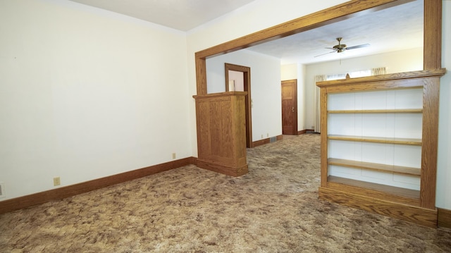 590 Tyler St, Bennet, NE 68317 - empty room featuring carpet flooring and a ceiling fan
