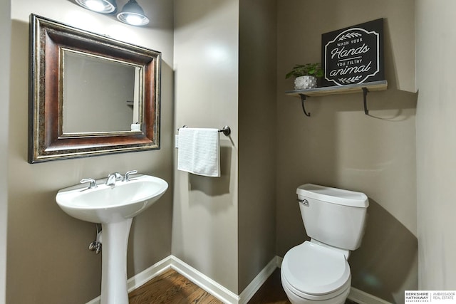 1622 S 179th St, Omaha, NE 68130 - half bath with toilet and wood finished floors