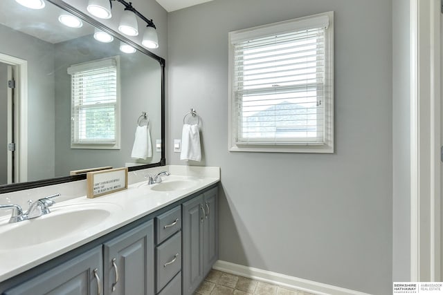 1622 S 179th St, Omaha, NE 68130 - bathroom with double vanity and baseboards