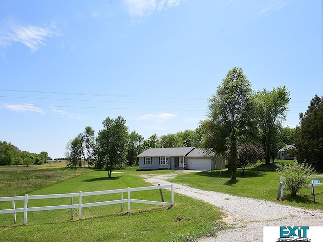 9105 Olive Creek Rd, Hickman, NE 68372 - view of yard with driveway and an attached garage