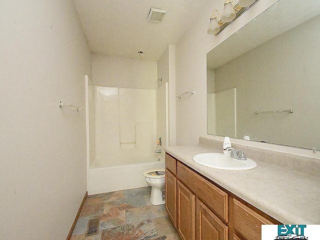 9105 Olive Creek Rd, Hickman, NE 68372 - bathroom with vanity, stone finish floors, and bathing tub / shower combination