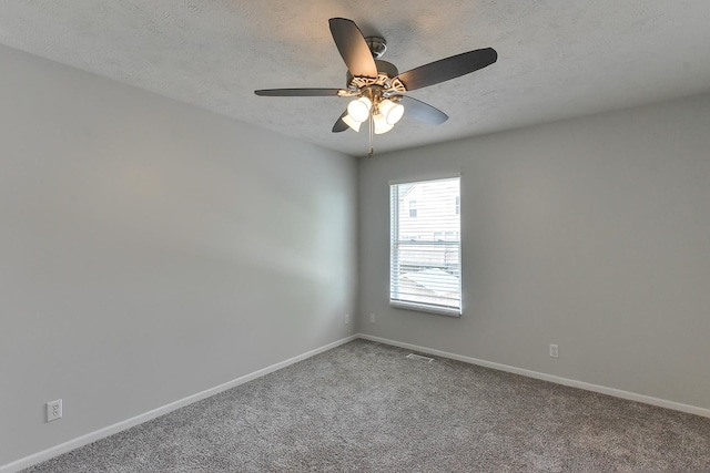 16332 Patrick Ave, Omaha, NE 68116 - carpeted empty room with a textured ceiling and a ceiling fan