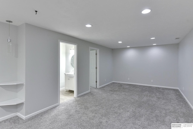 16332 Patrick Ave, Omaha, NE 68116 - unfurnished room with carpet floors and recessed lighting