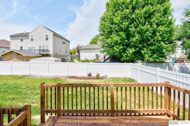 16332 Patrick Ave, Omaha, NE 68116 - wooden terrace featuring a fenced backyard