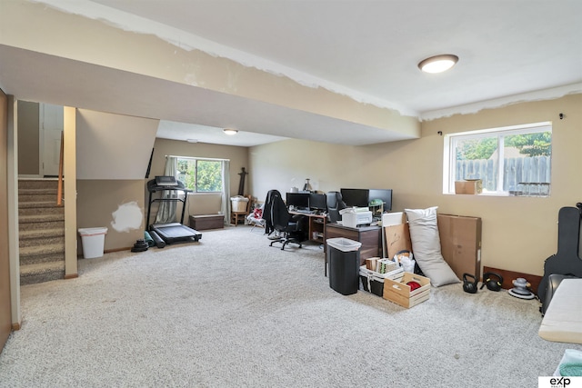 155 Vince Dr, Bennet, NE 68317 - home office with carpet