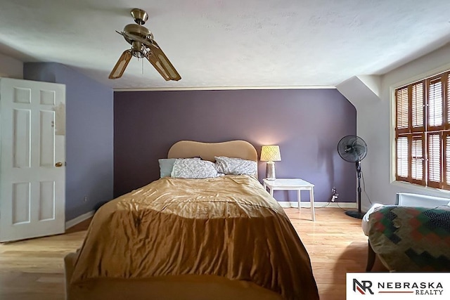 3340 N 48th Ave, Omaha, NE 68104 - bedroom featuring light wood-style floors and ceiling fan