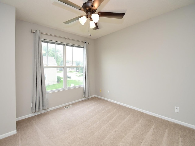 2906 Bar Harbor Dr, Bellevue, NE 68123 - empty room featuring light carpet and a ceiling fan