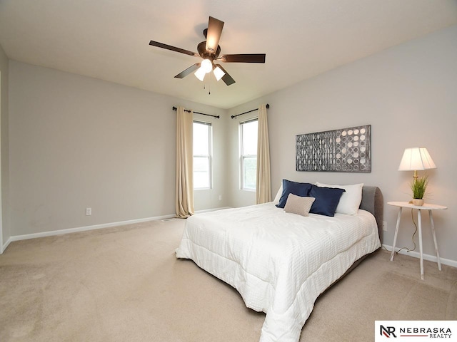 2906 Bar Harbor Dr, Bellevue, NE 68123 - bedroom with carpet and ceiling fan