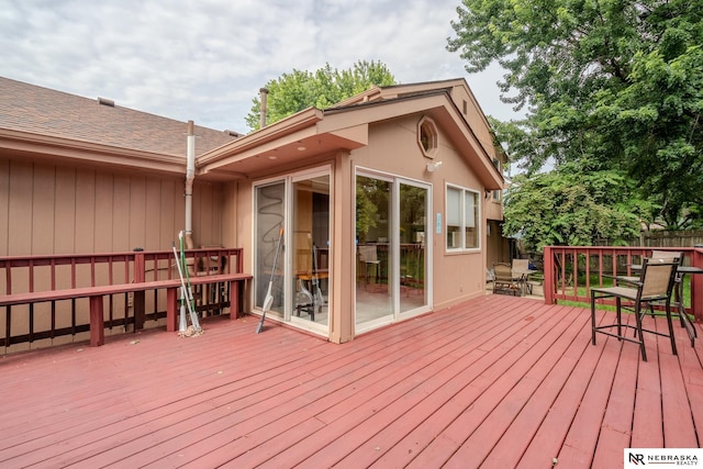 12312 Decatur St, Omaha, NE 68154 - view of wooden terrace