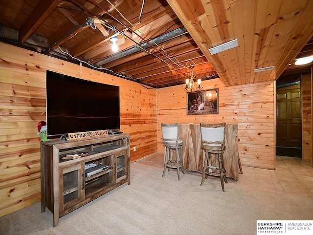 5511 S 104th Cir, Omaha, NE 68127 - bar featuring wooden walls and light colored carpet