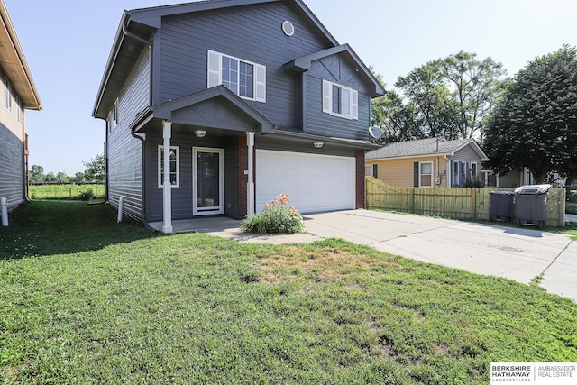32 Huron Cir, Council Bluffs, IA 51501 - view of front of property featuring an attached garage and concrete driveway