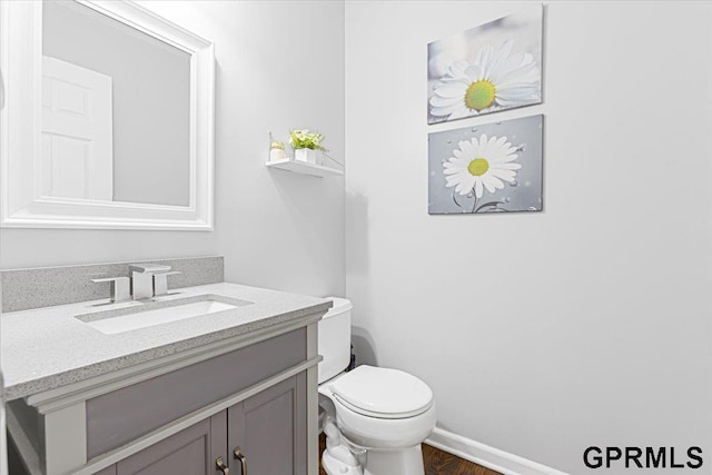 16404 Polk St, Omaha, NE 68135 - bathroom with vanity and wood finished floors