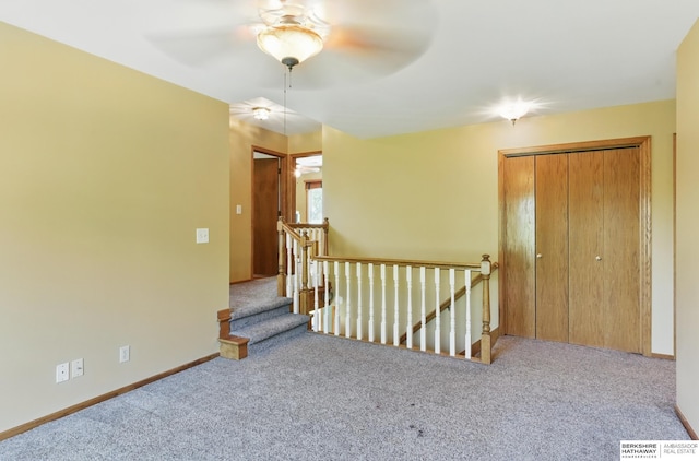 1326 Bellevue Blvd, Bellevue, NE 68005 - hall featuring carpet and an upstairs landing