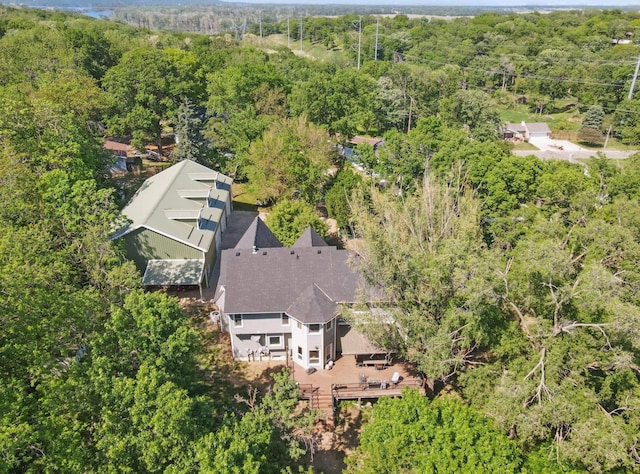 1326 Bellevue Blvd, Bellevue, NE 68005 - aerial view of property and surrounding area with a forest