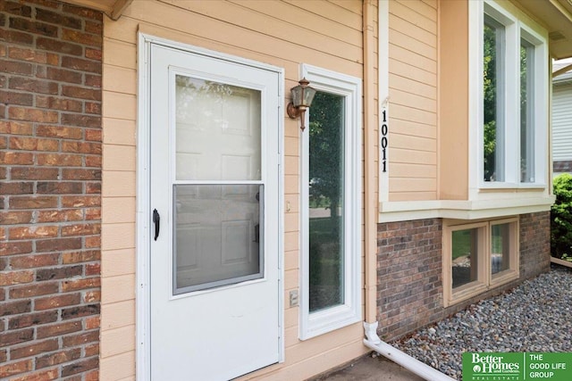 10011 S 9th Cir, Bellevue, NE 68123 - view of exterior entry with brick siding