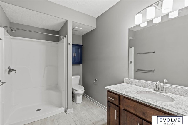 12040 S 44th St, Bellevue, NE 68123 - full bath with vanity, a textured ceiling, and a shower