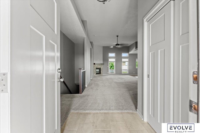 12040 S 44th St, Bellevue, NE 68123 - hallway with light colored carpet and baseboards