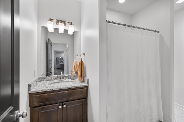 2111 Gindy Dr, Bellevue, NE 68147 - full bath featuring vanity and a shower with curtain