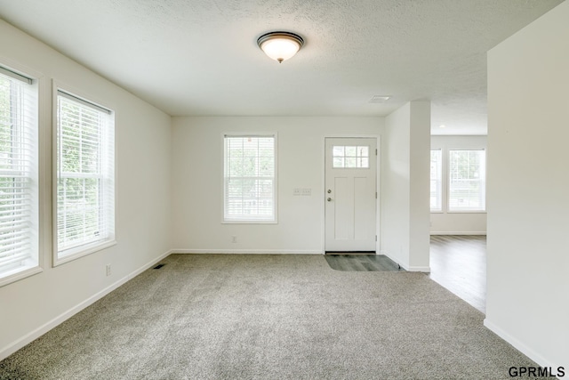2507 Murray Rd, Plattsmouth, NE 68048 - foyer entrance featuring carpet floors and a textured ceiling