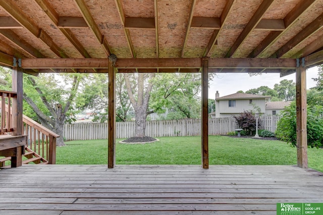 2530 S 148th St, Omaha, NE 68144 - deck with a fenced backyard