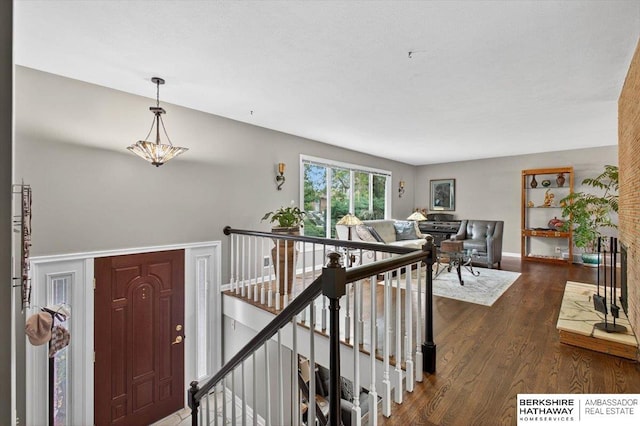 247 N 117th Ave, Omaha, NE 68154 - entrance foyer featuring dark wood-type flooring