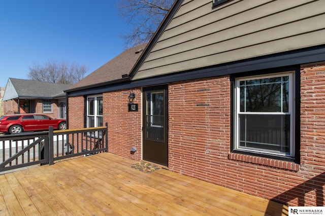 3772 F St, Lincoln, NE 68510 - view of wooden deck