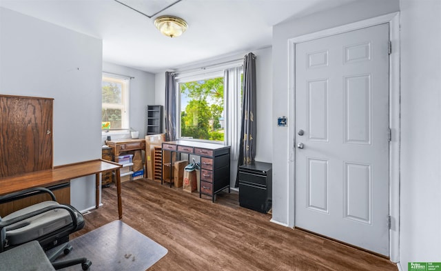 13130 N St N, Omaha, NE 68137 - home office with wood finished floors