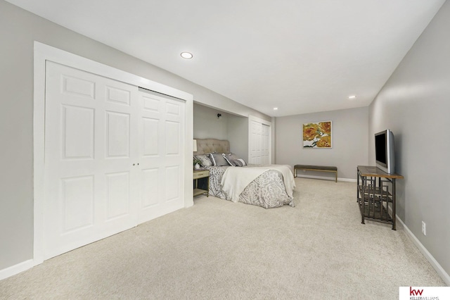 11339 Old Maple Rd, Omaha, NE 68164 - bedroom with carpet and recessed lighting