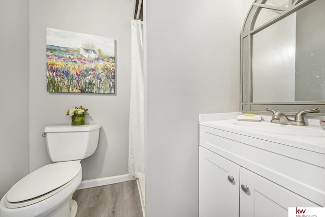 11339 Old Maple Rd, Omaha, NE 68164 - bathroom featuring wood finished floors, vanity, and curtained shower