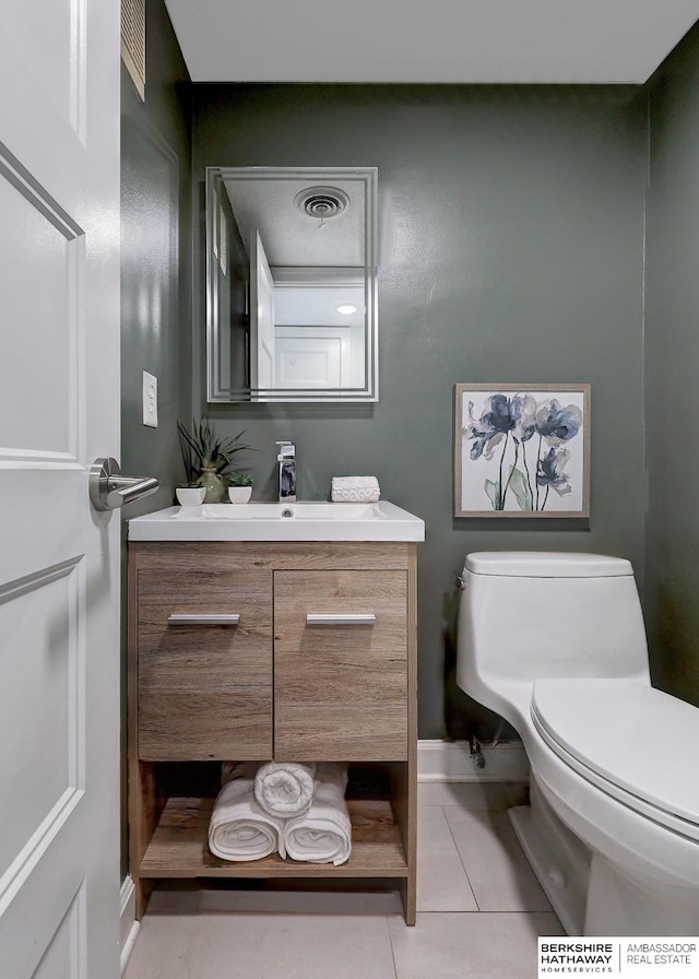 2726 N 129th Cir, Omaha, NE 68164 - half bath with vanity and tile patterned flooring