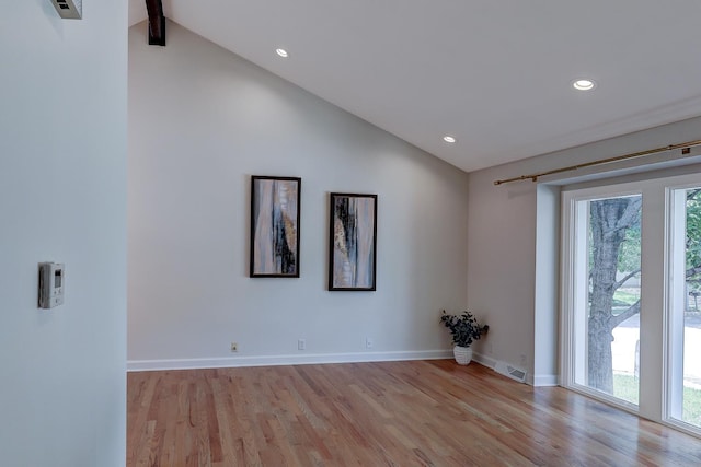 2726 N 129th Cir, Omaha, NE 68164 - unfurnished room with plenty of natural light, light wood-type flooring, and recessed lighting